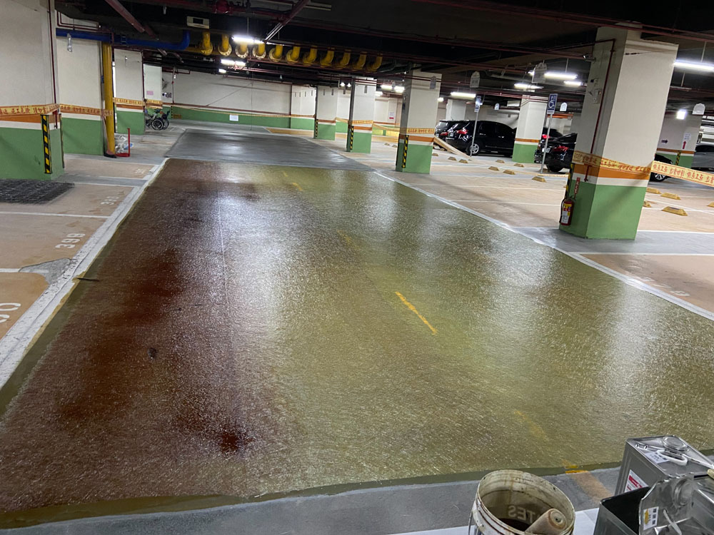 地下室車道環氧樹脂施工