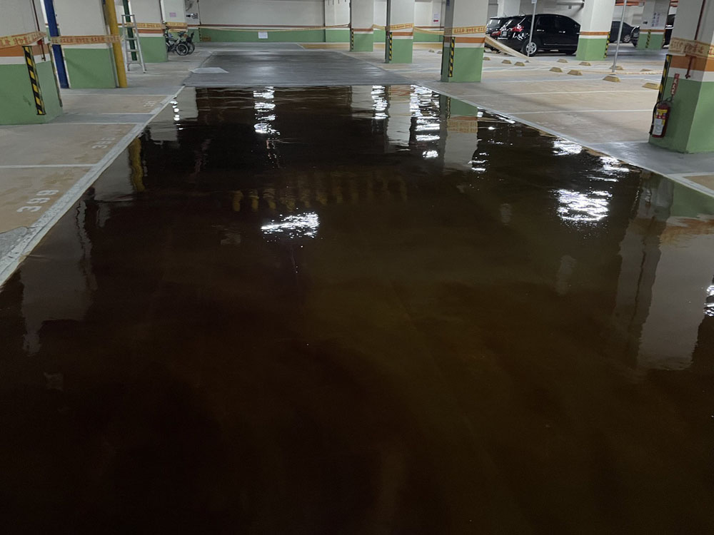 地下室車道環氧樹脂施工