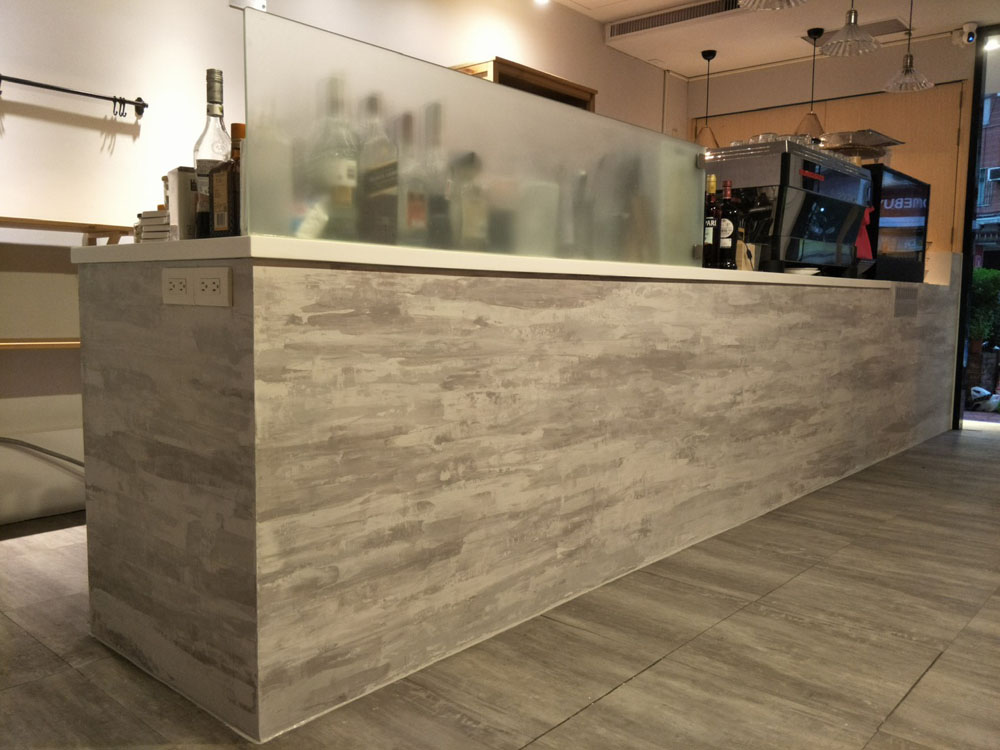 吧檯特殊方法製作完成面